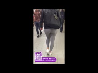 great ass in leggings guy spies on a girl